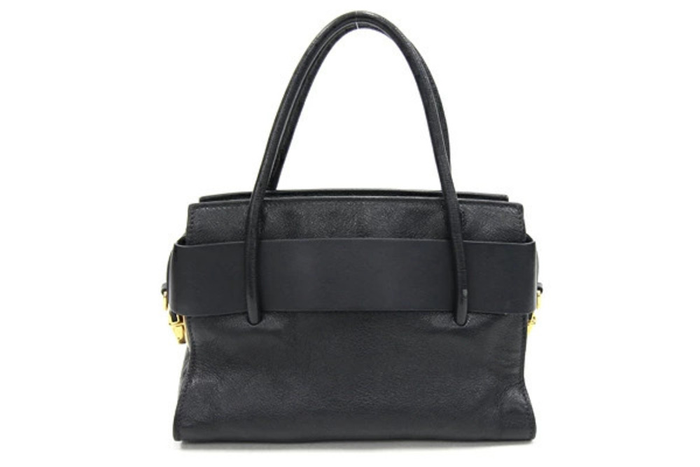 Miu Miu Crossbody Shoulder Black Leather MIUMIU Handbag Rion Fiocco Madras Bag